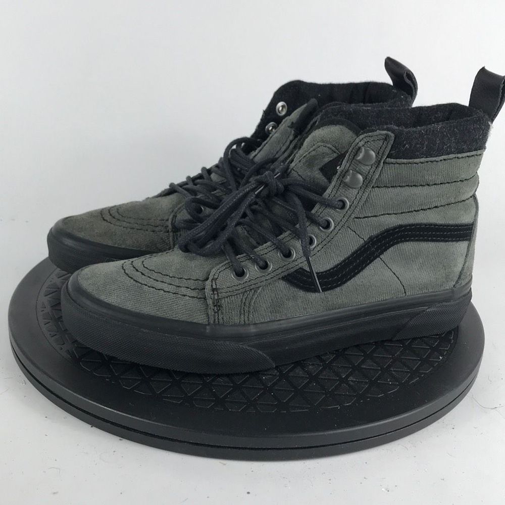 Vans Sk8 Hi Suede Scotch Guard Gray/Black Skate Athletic Shoes Women’s Size 7